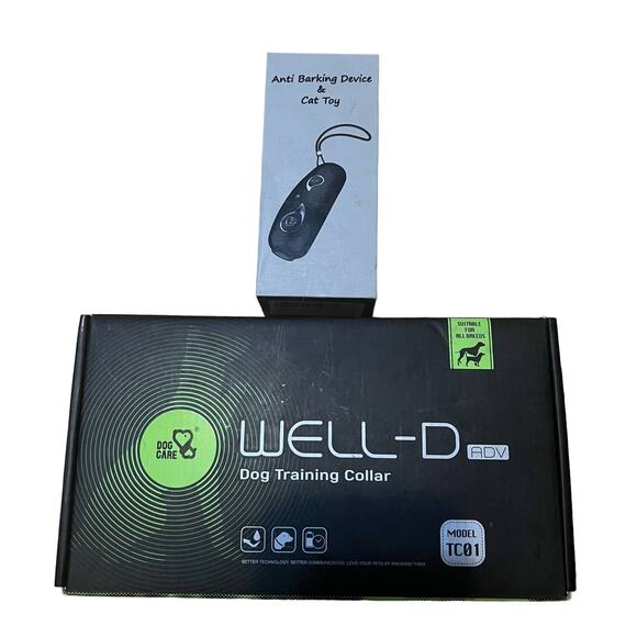 Dog Care WELL-D ADV Dog Training Collar with Bonus Anti-Barking Device